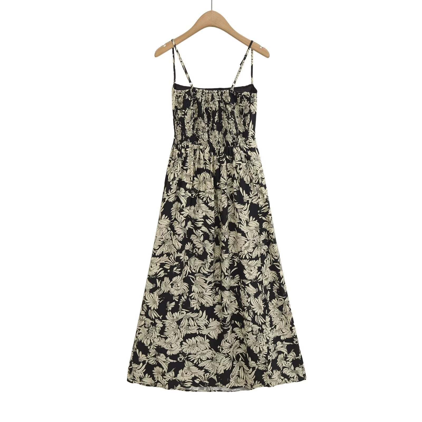 Strapless waist cinching camisole skirt