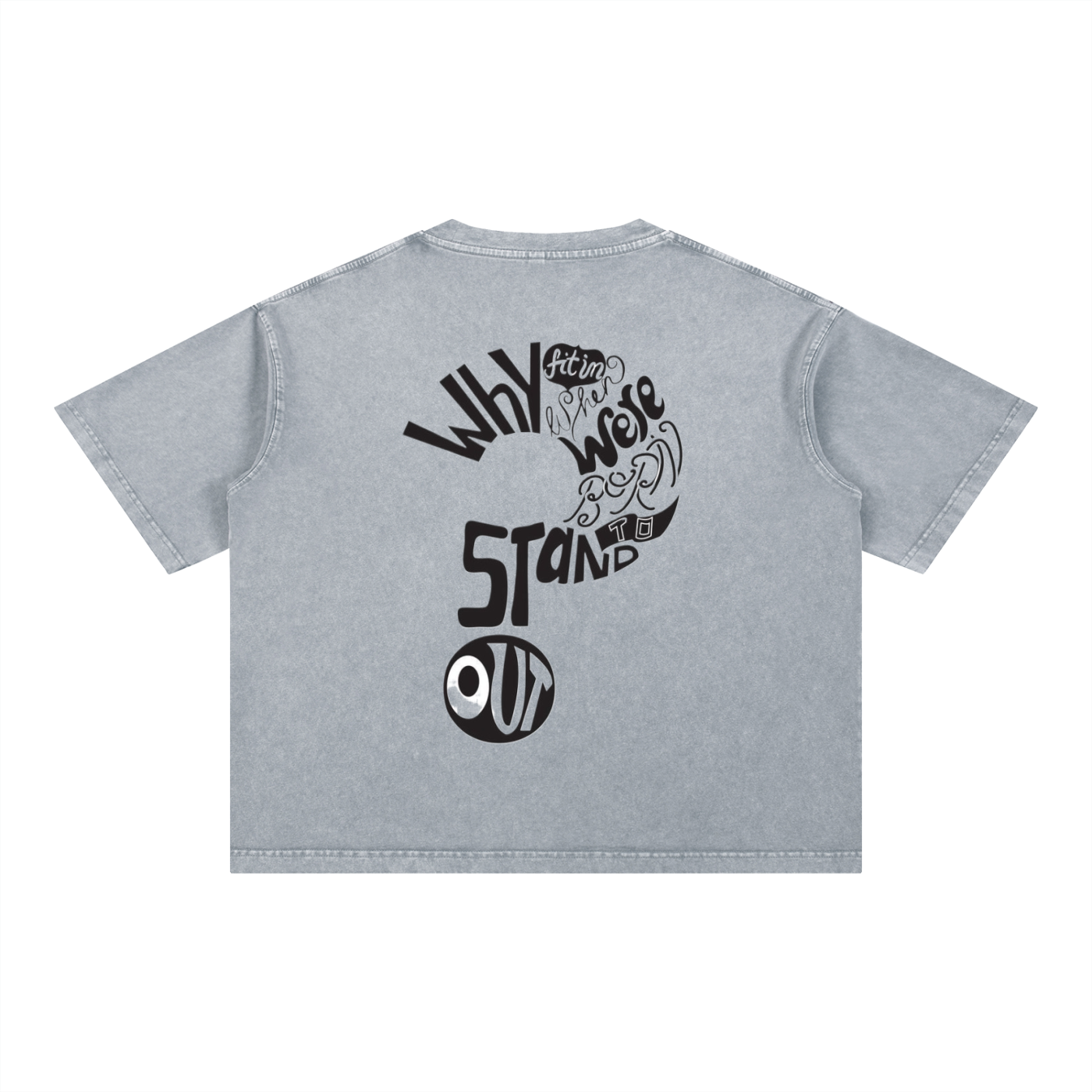 Mineral Wash Boxy Cotton T-Shirt