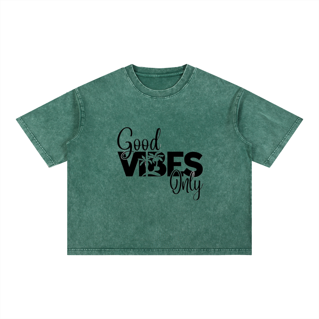 Mineral Wash Boxy Cotton T-Shirt