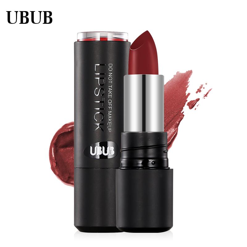 UBUB Rouge à lèvres hydratant waterproof et onctueux, fini velours luxueux, mat, longue tenue, lèvres sensuelles, cadeau beauté pour femme