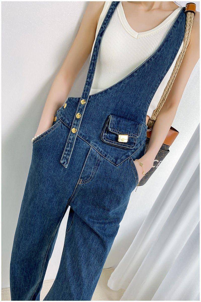 DenimCharm™ – Utility Strap Suspender Jeans