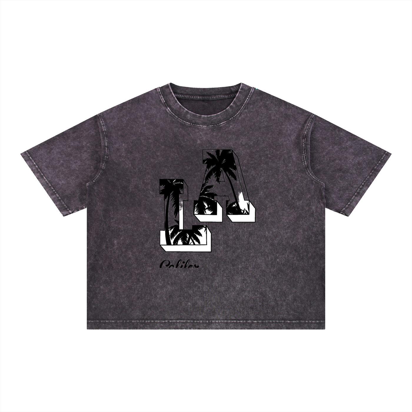 Mineral Wash Boxy Cotton T-Shirt