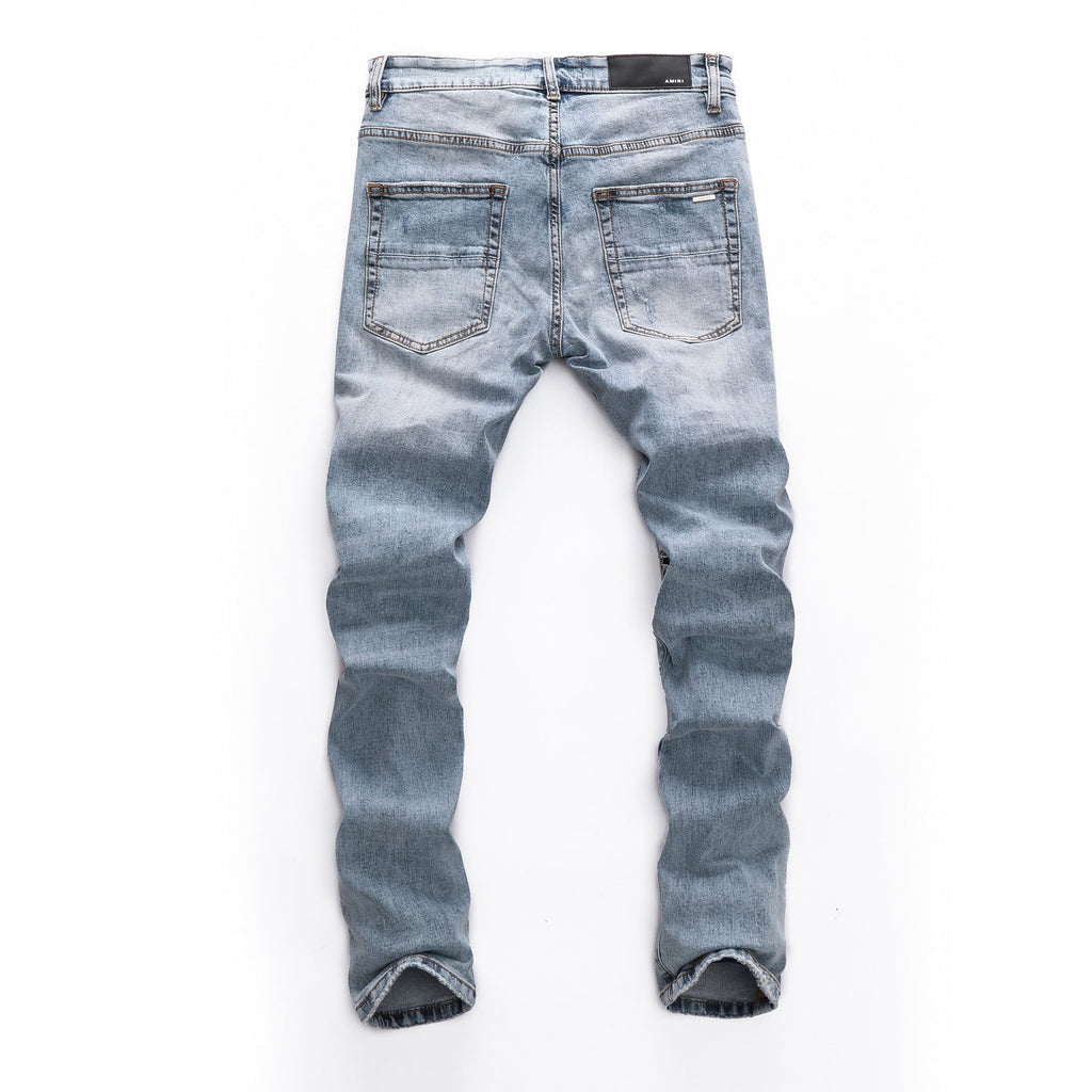 UrbanEase™ Trendy Men's Jeans – Slim Fit, Handmade