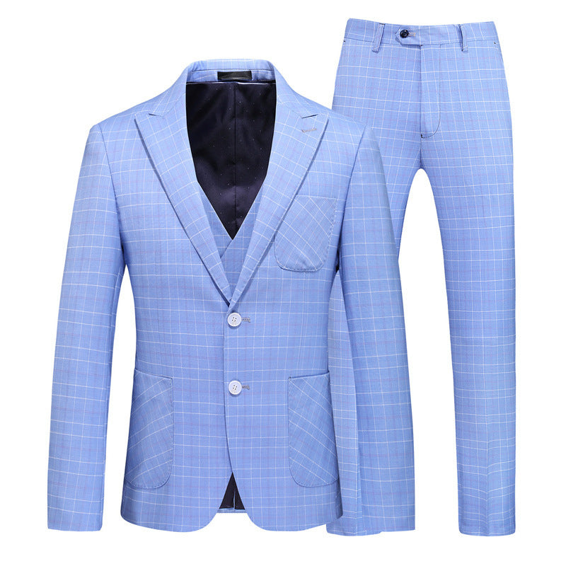 RoyalElite™ Men's Three-Piece Suit – Business & Event Perfection
