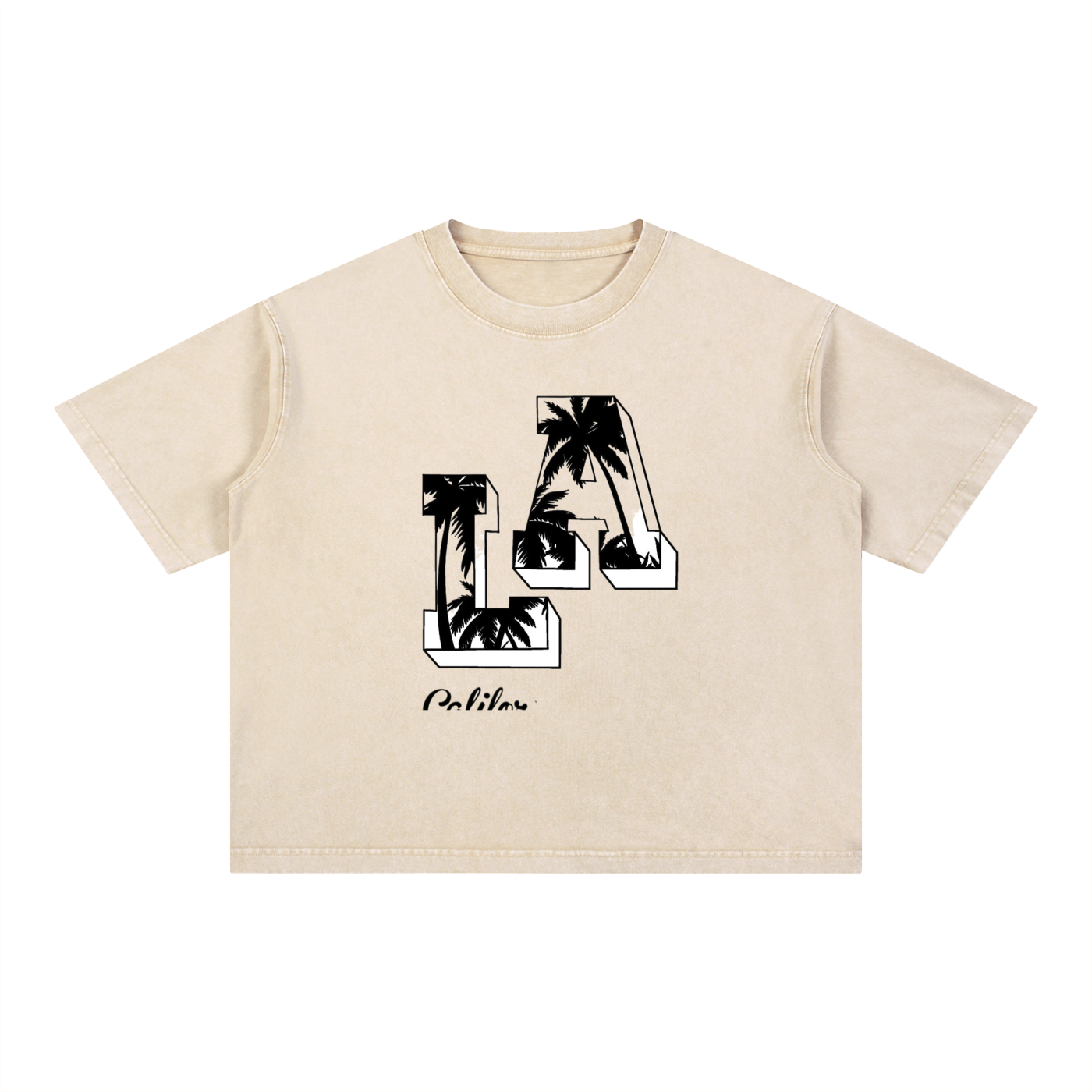 Mineral Wash Boxy Cotton T-Shirt