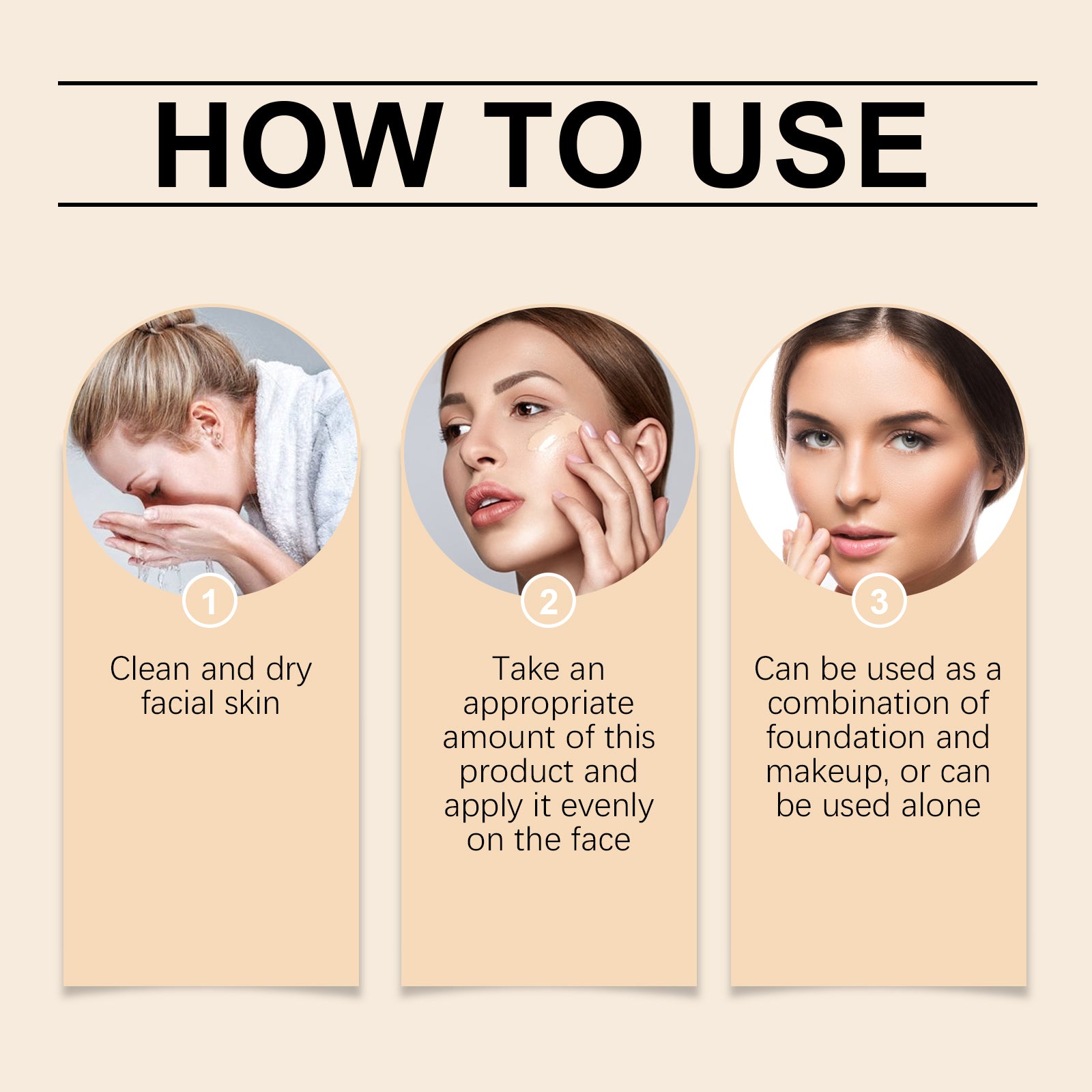 Eelhope Face Cc Cream, Natural Concealer Long-Lasting Moisturizing And Brightening Outdoor Protective Toner Cream