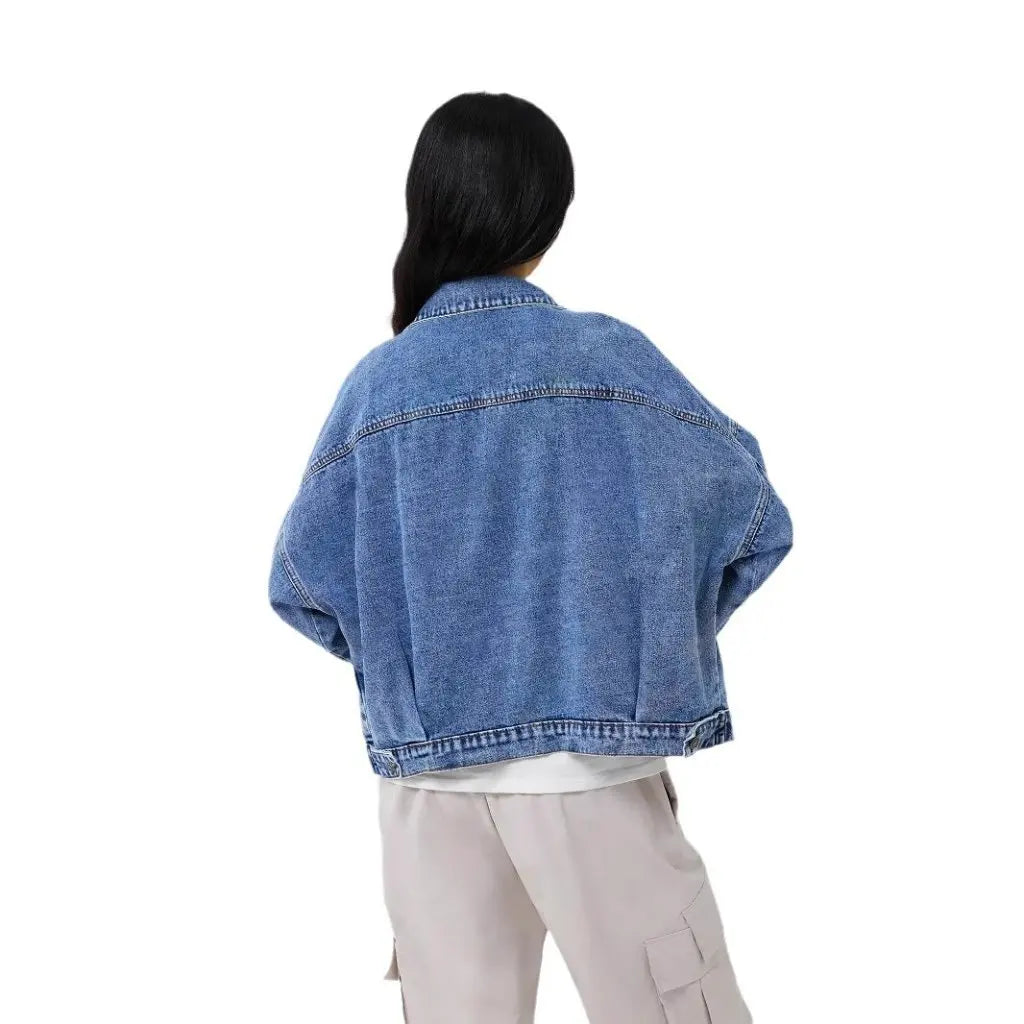 Women's Denim Coat Autumn Fashionable Casual Outerwear Jacket