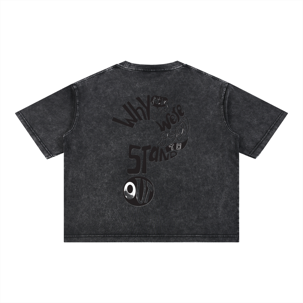 Mineral Wash Boxy Cotton T-Shirt