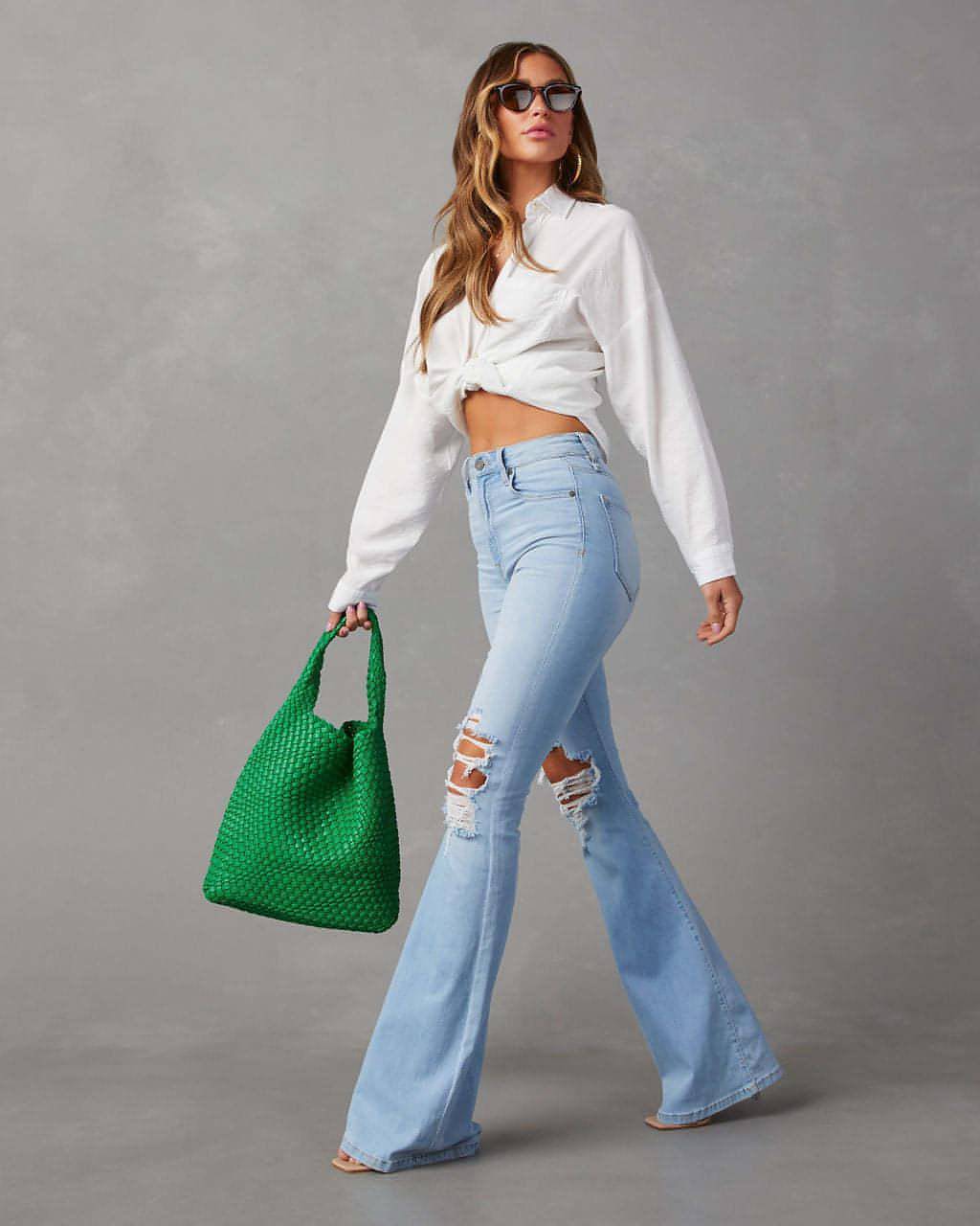 UrbanEase™ Wide-leg Jeans Women