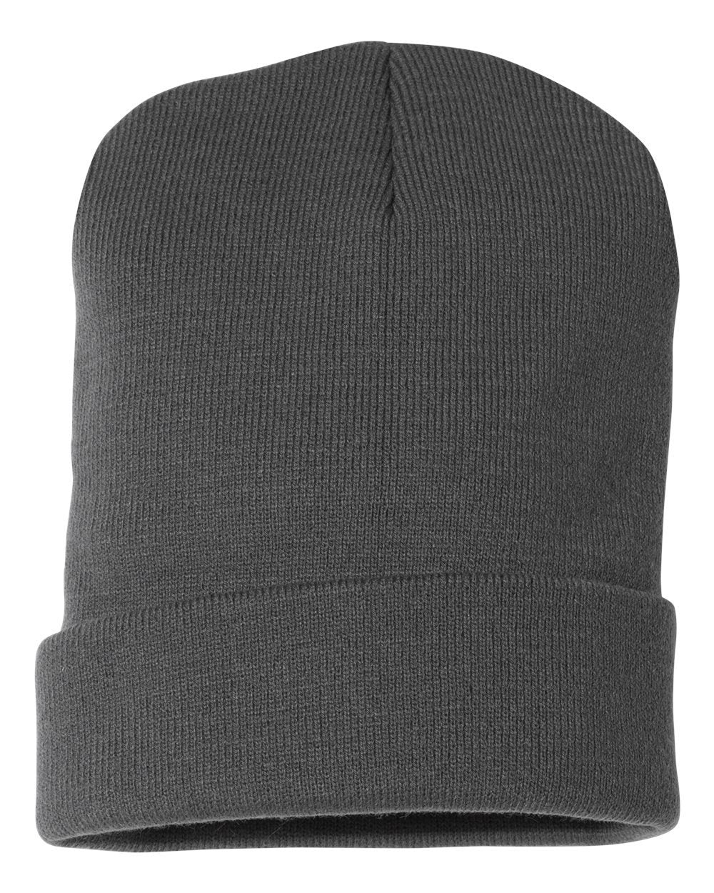 Bayside - Headwear - Winter, USA-Made 12" Knit Cuffed Beanie