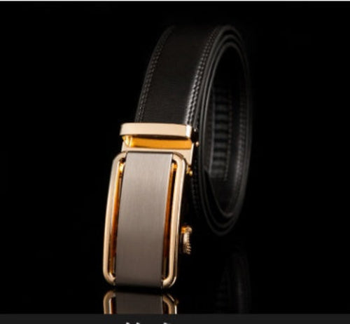 Men's leather factory direct belt buckle leather belt men's automatic