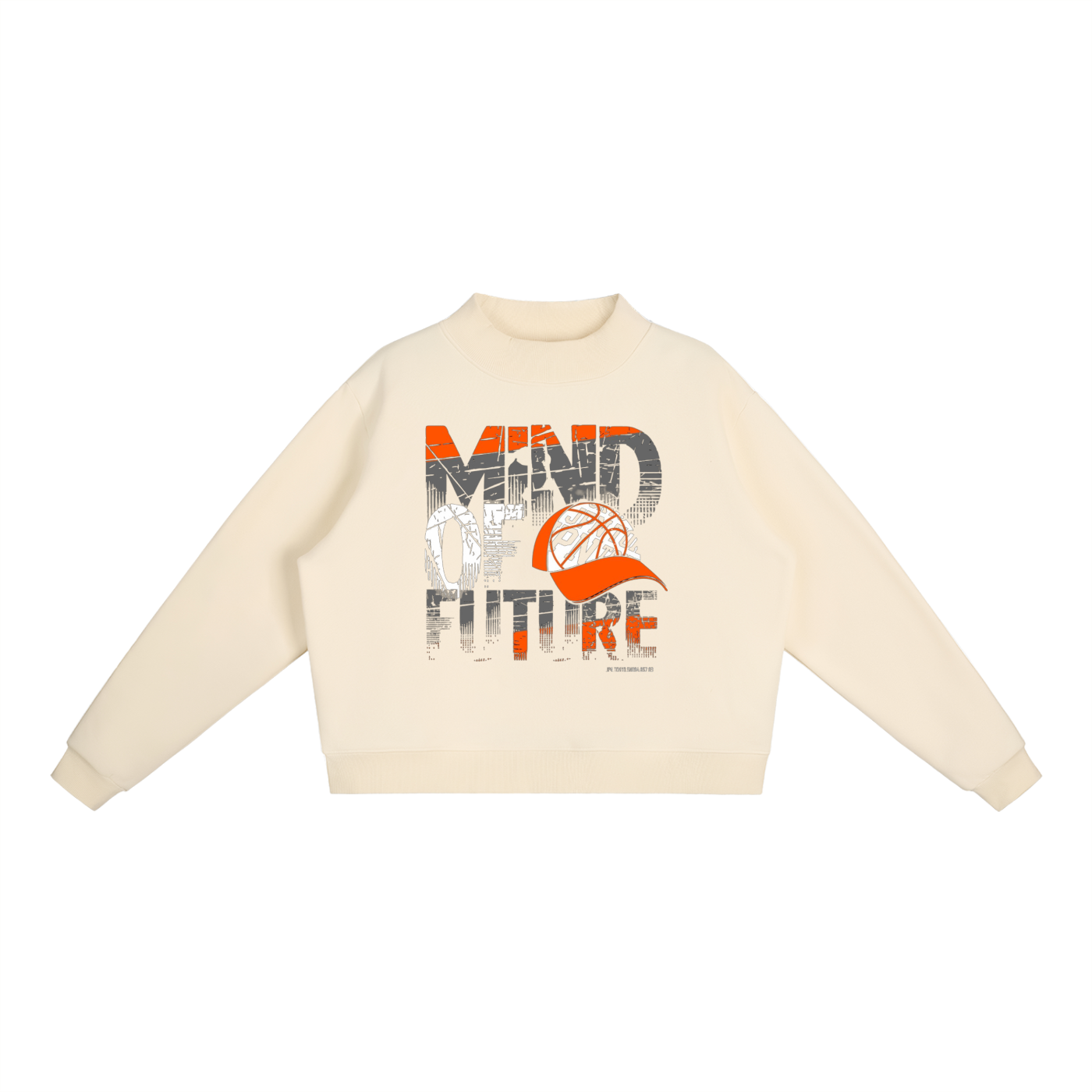 Essential Fleece Mock-Neck Crew Sweatshirt