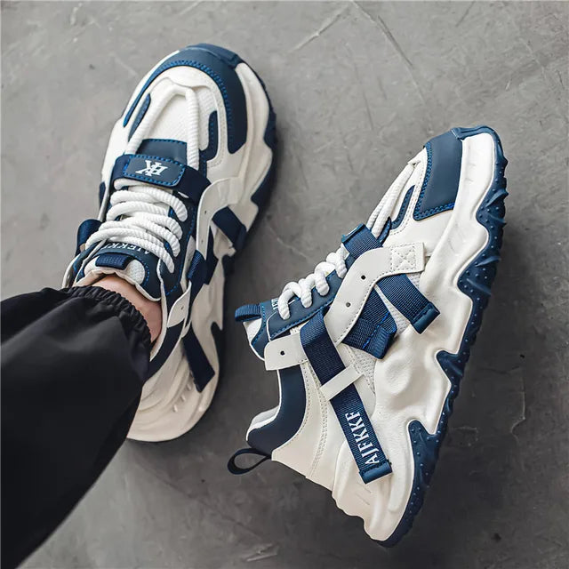 Anti slip casual sports thick soled height increasing street shoes