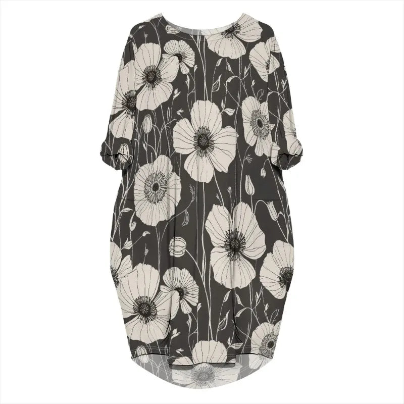 Vestido de verano holgado de manga larga con estampado para mujer, talla grande, estilo transfronterizo, nueva moda de verano 