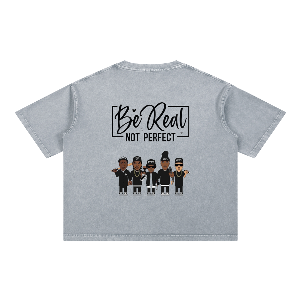 Mineral Wash Boxy Cotton T-Shirt