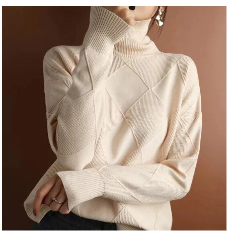 New Women's Turtleneck Loose Knit Sweater Top