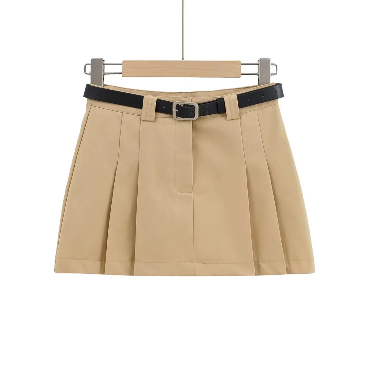 Pleated short skirt for women