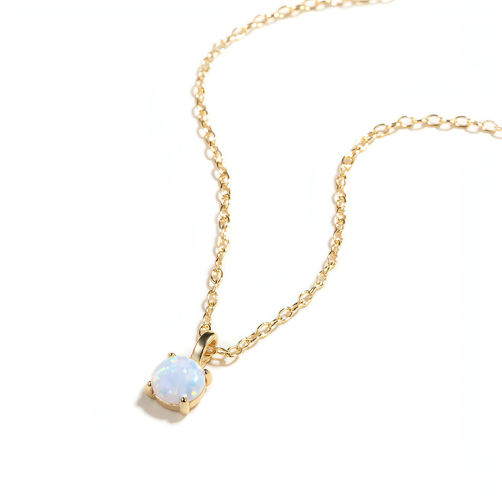 LuxeJewels™ – Aurora Opal Light Necklace