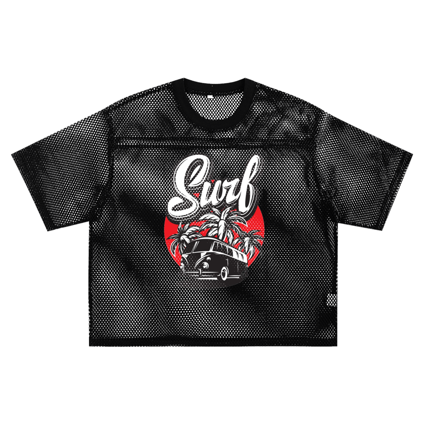 See-through Boxy Net T-Shirt