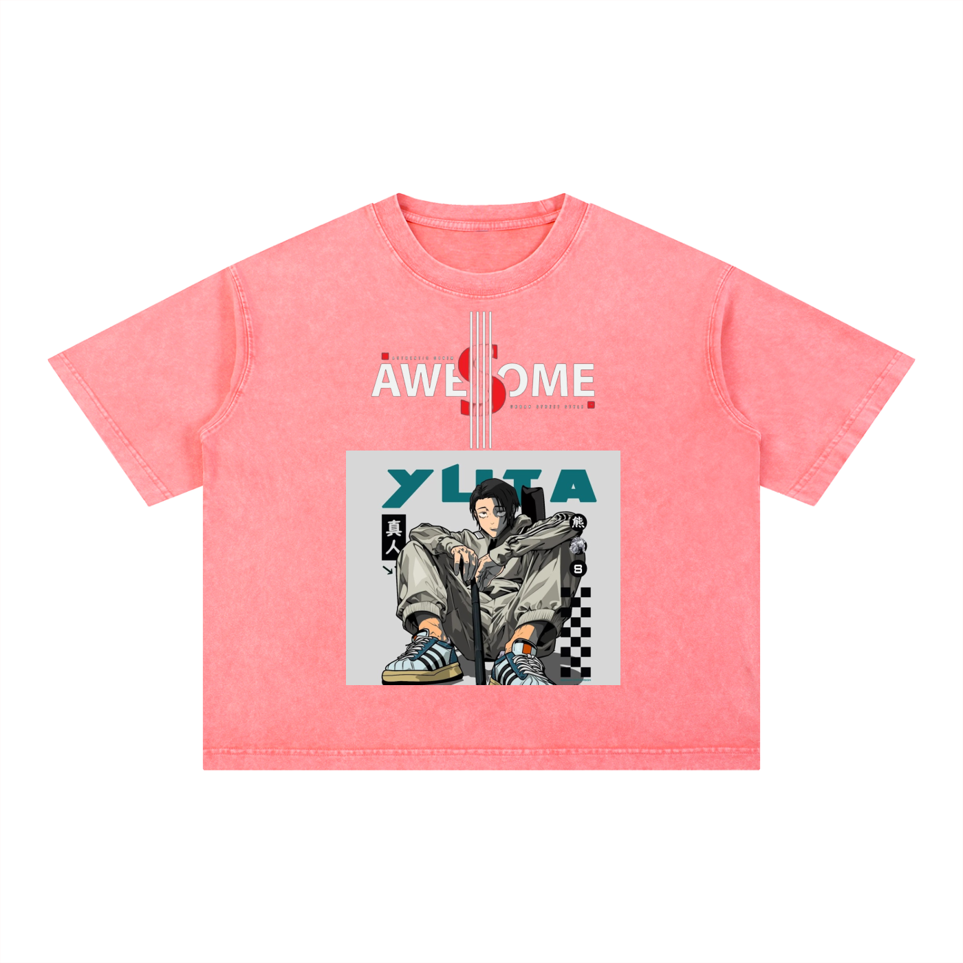 Mineral Wash Boxy Cotton T-Shirt