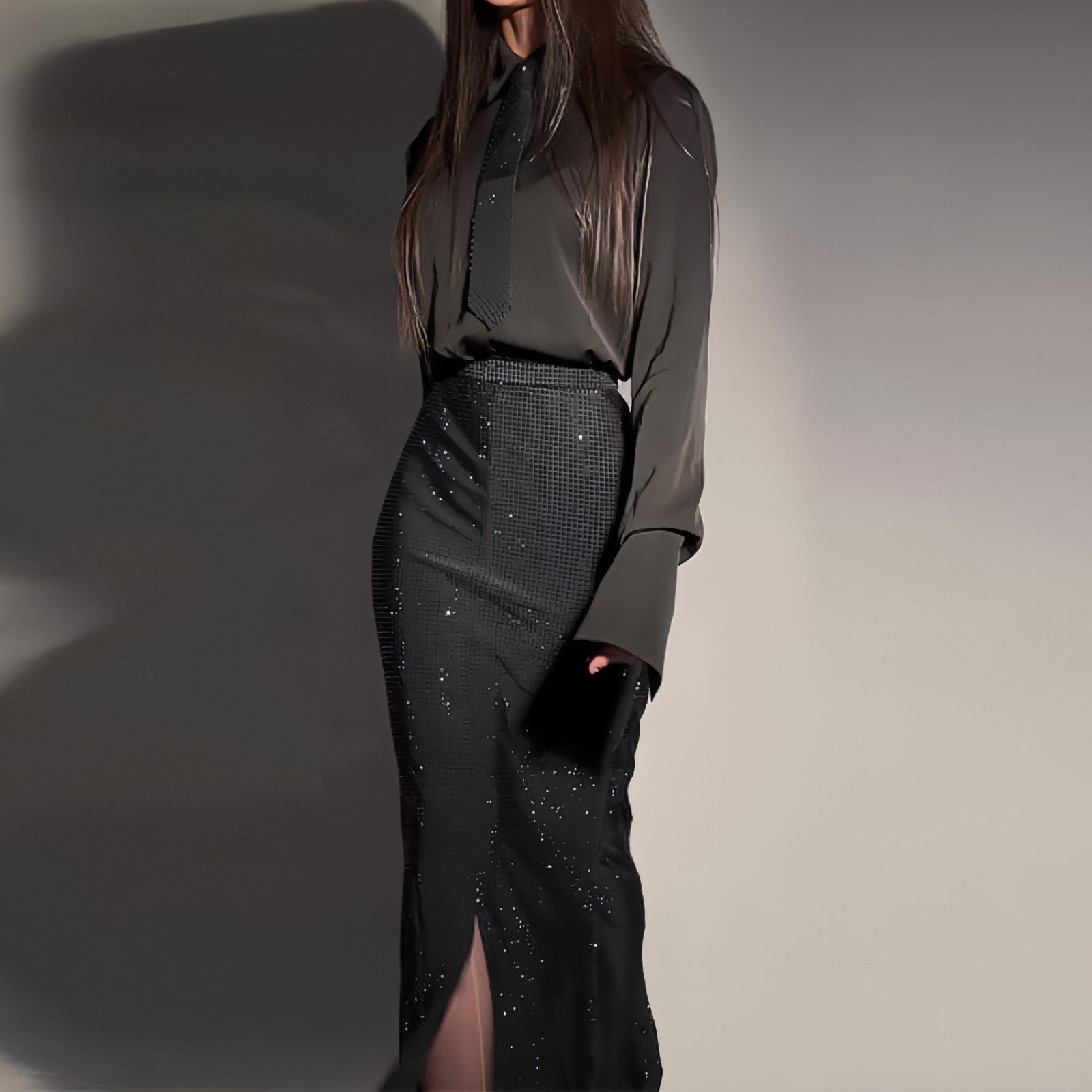 Ensemble jupe-culotte fendue Hot Diamond Heavy Industry