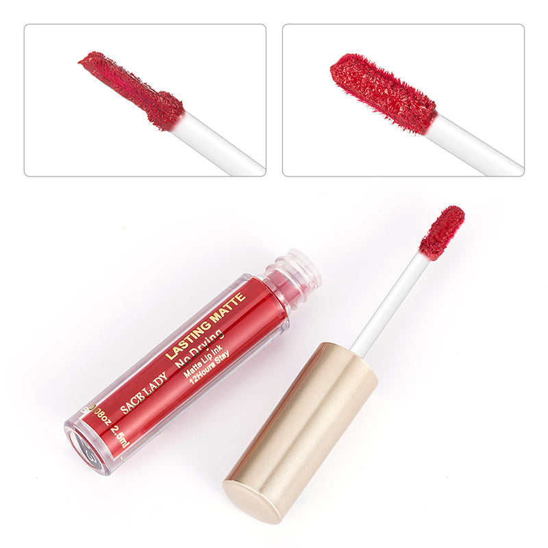 Kit de maquillage : rouge à lèvres nude waterproof longue tenue, gloss, cosmétiques, maquillage des lèvres