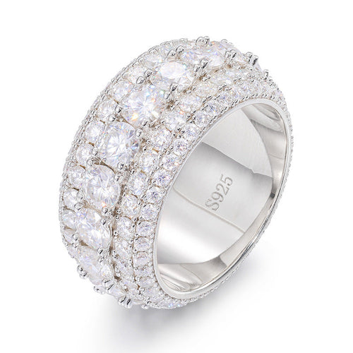 LuxeJewels™ - S925 Sterling Silver Mosonite Ring