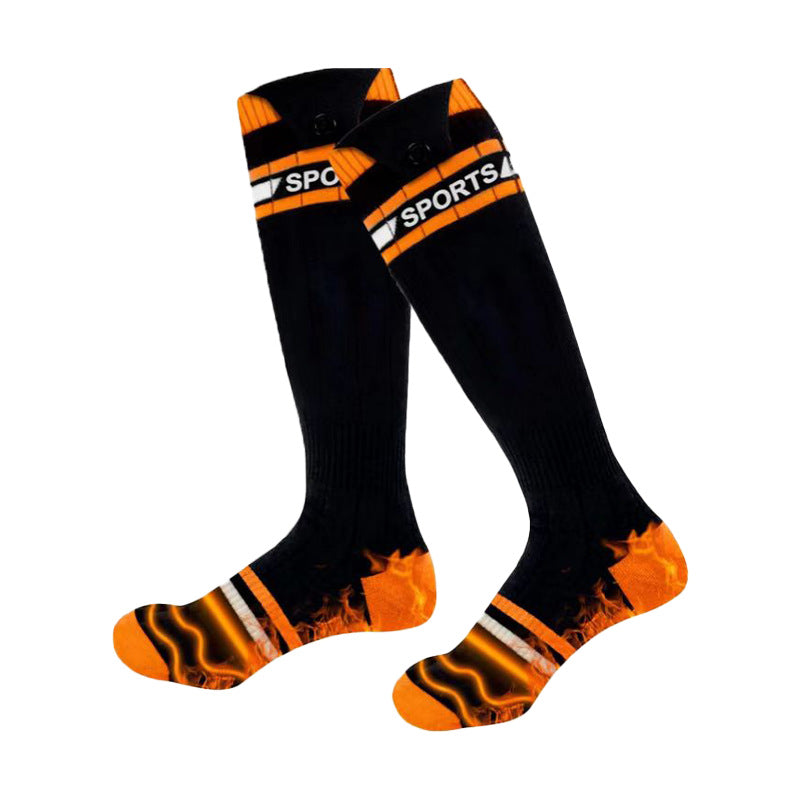 Chaussettes chauffantes pour l'extérieur, pour rester au chaud et recharger les batteries, chaussettes chauffantes pour les pieds, pieds froids et chauds, chaussettes chauffantes électriques pour le ski et le chauffage