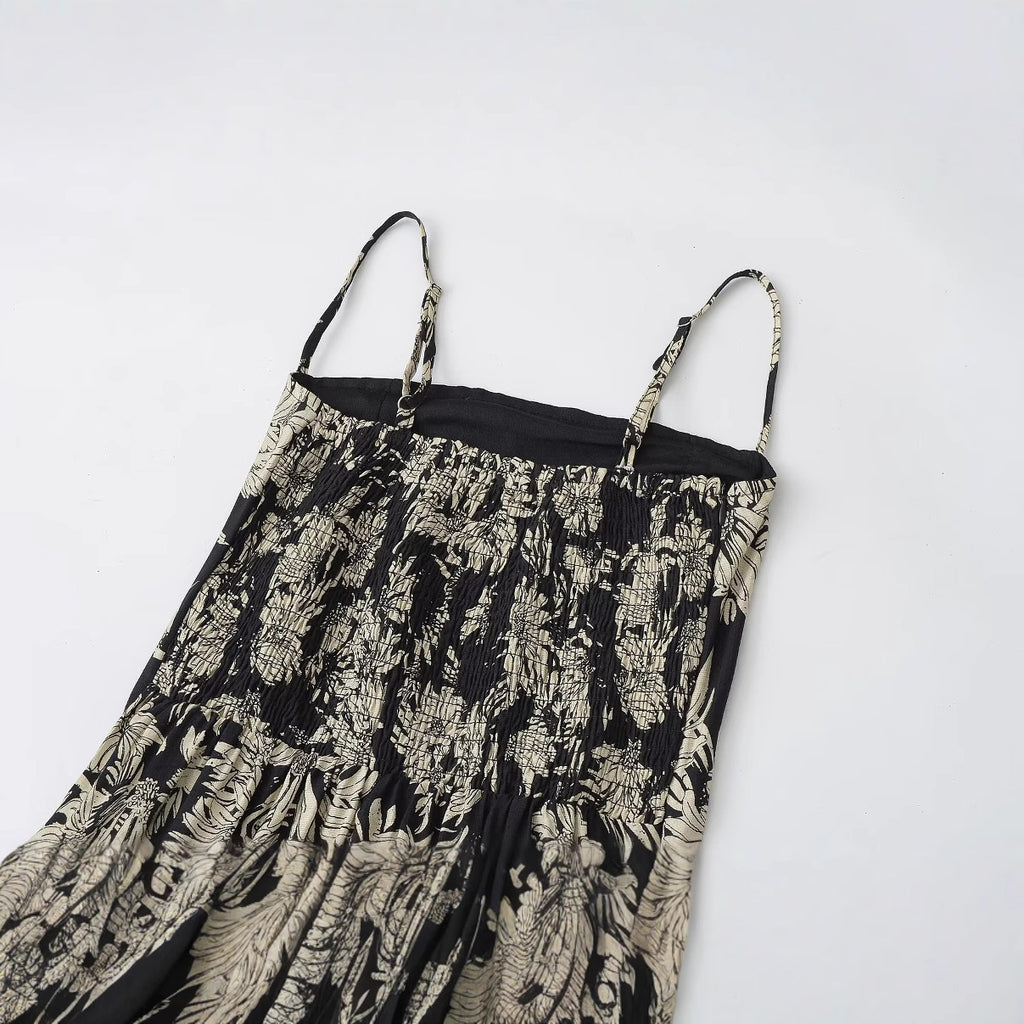 Strapless waist cinching camisole skirt