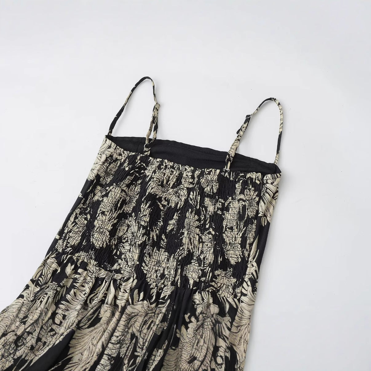 Strapless waist cinching camisole skirt