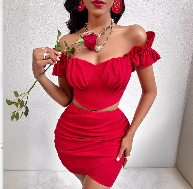 ZA2020RA Women's Summer Ruffled Knit Top