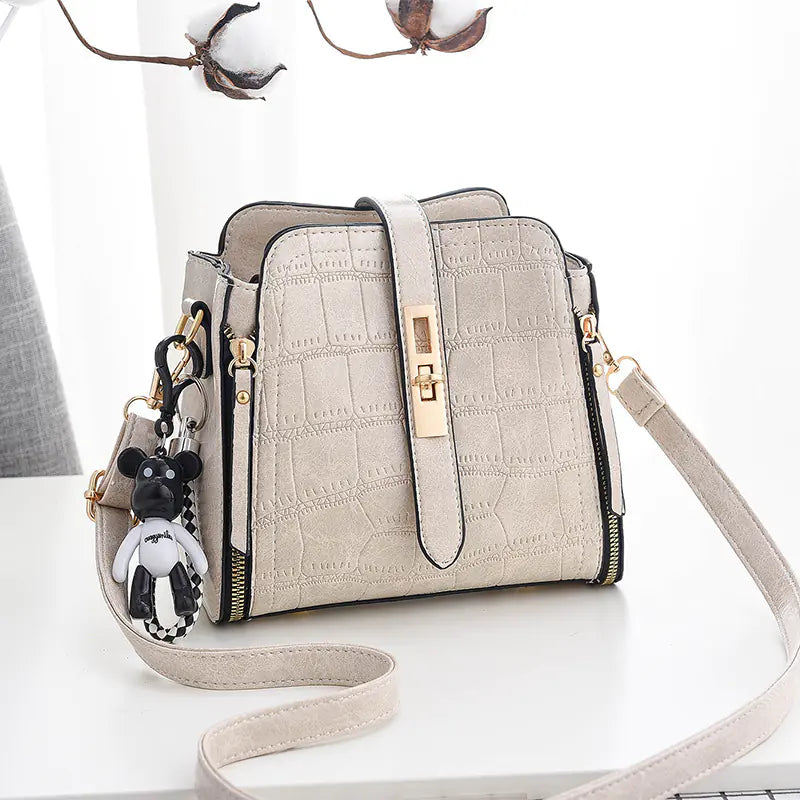 Crocodile Pattern Women's Crossbody Bag - New Korean Style