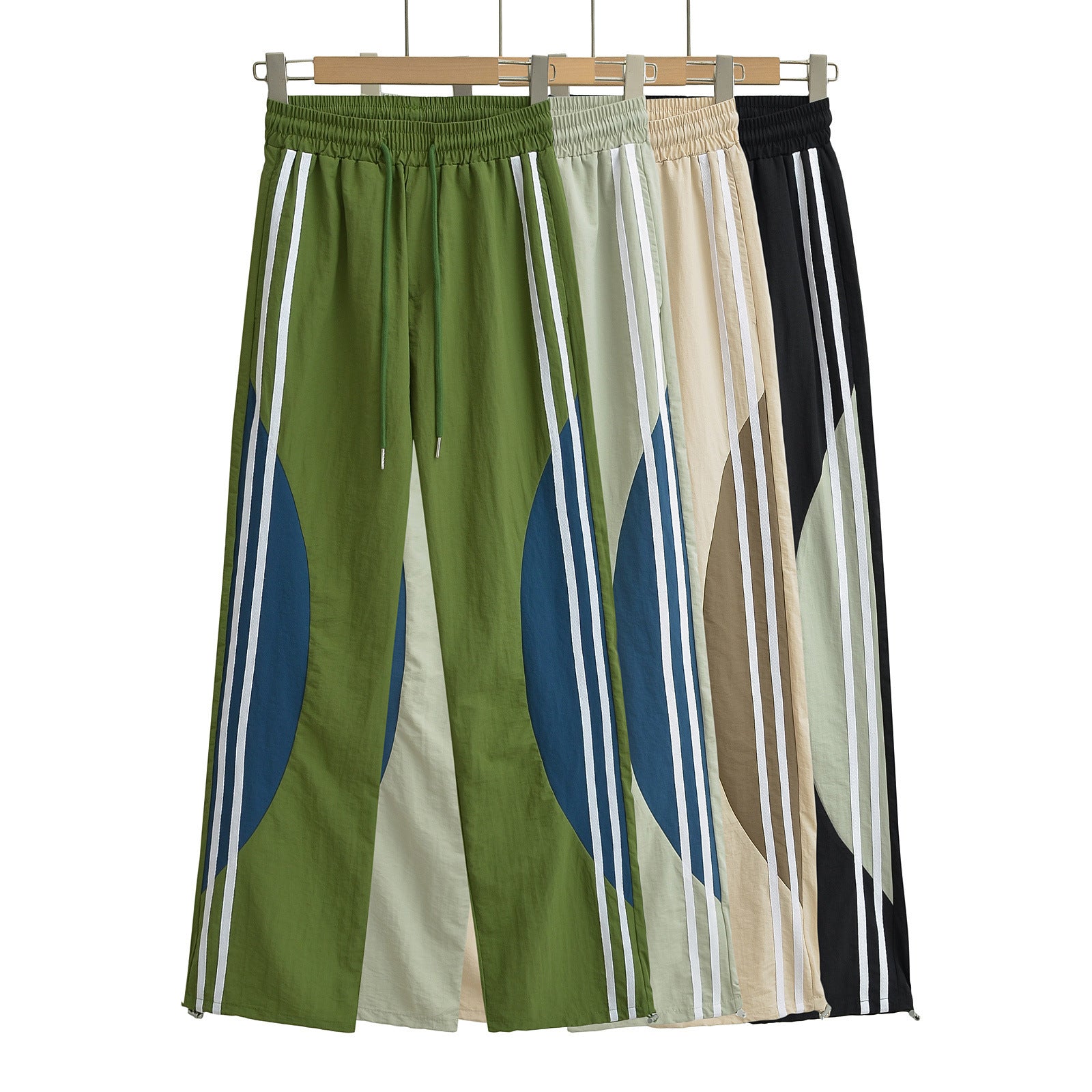 Striped quick drying work pants