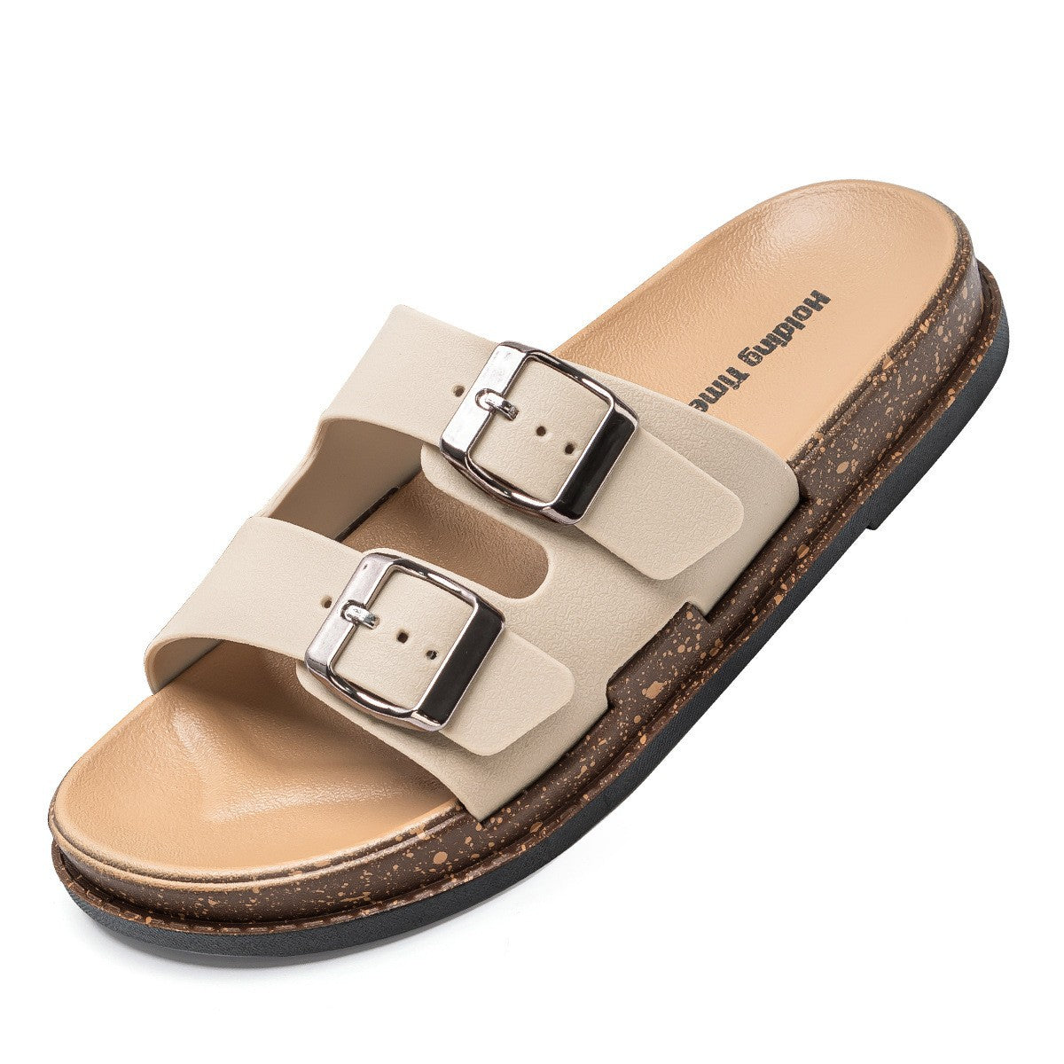 Birkenstock Sandals Women's Fashion Slip-On Flat One-Strap Beach Sandals for Summer Outdoor Wear