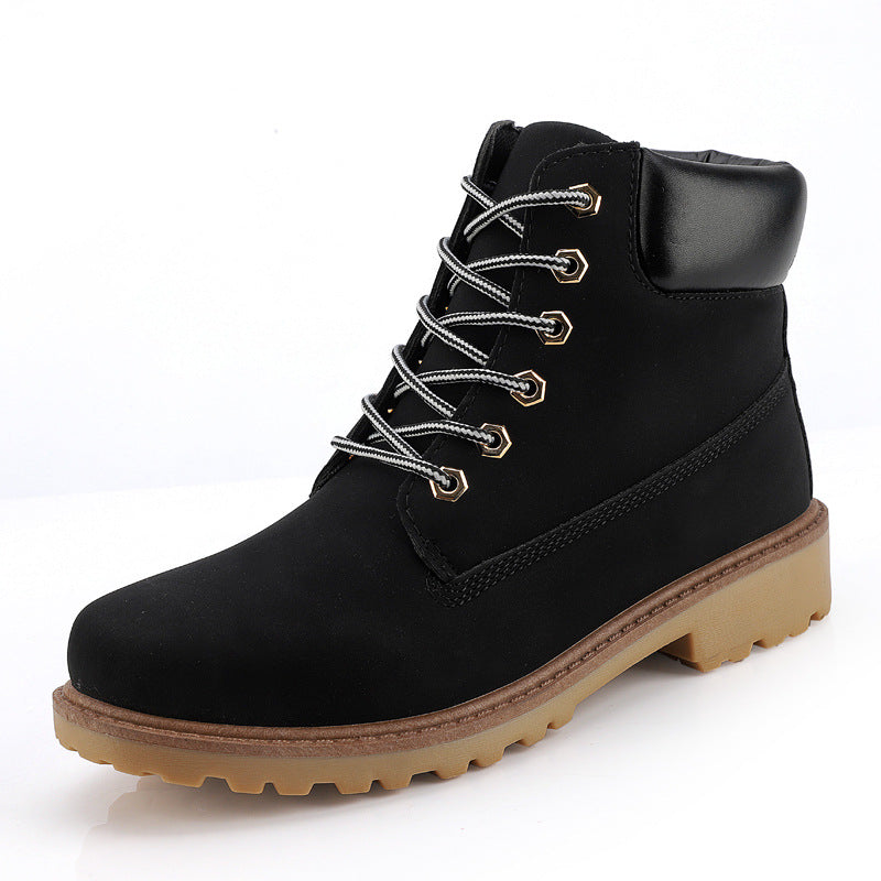 Fashionable high top Martin boots for men casual Baotou workwear shoes autumn and winter men's boots