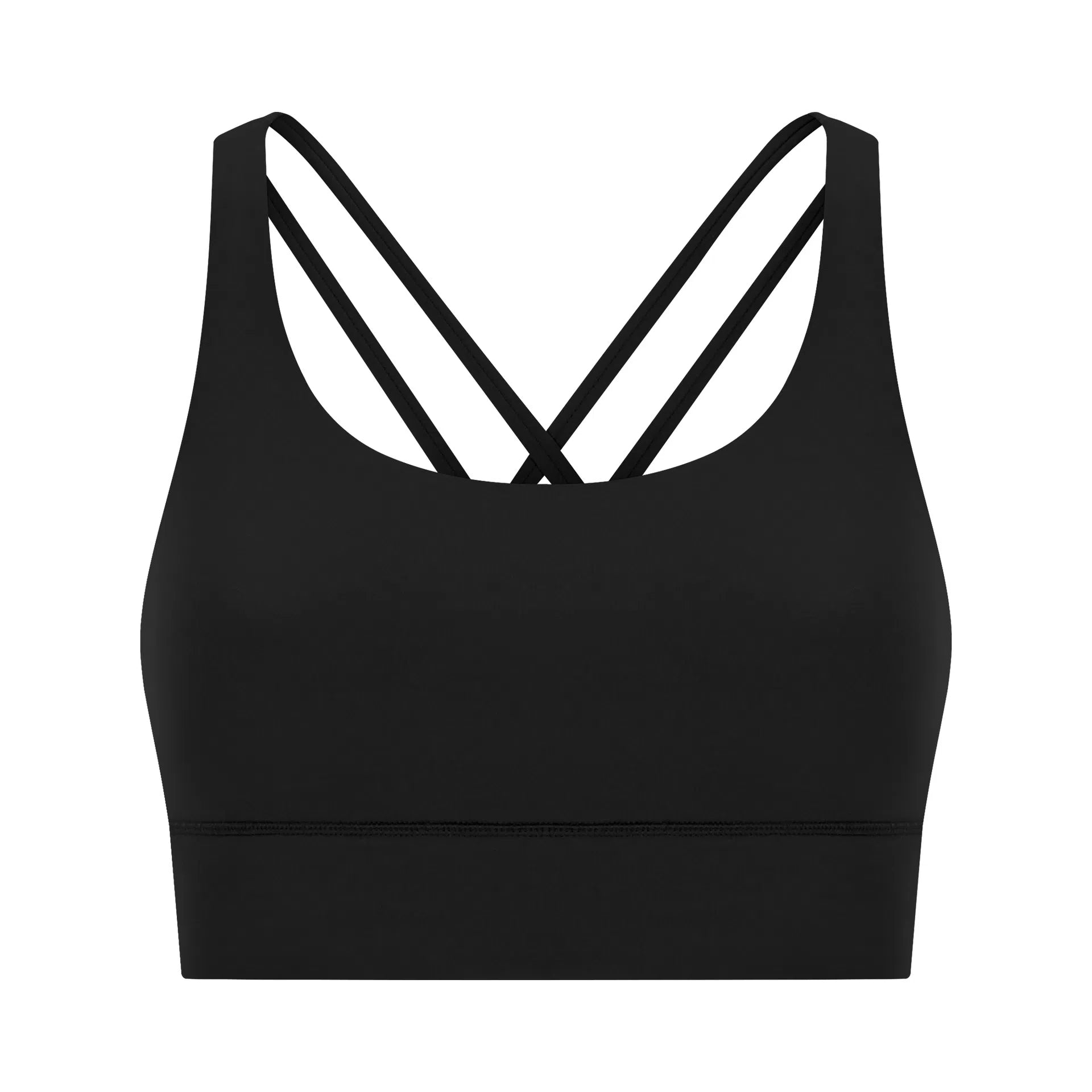 Cross back yoga bra brushed bare high-strength shock-absorbing gathering sports vest for women