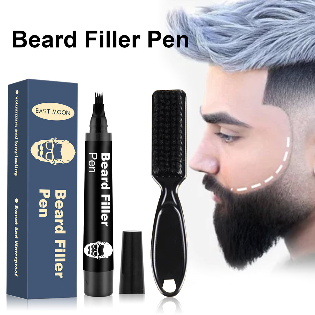 Stylo de remplissage pour barbe : détachable et facile à utiliser, il permet de créer facilement une barbe fournie.