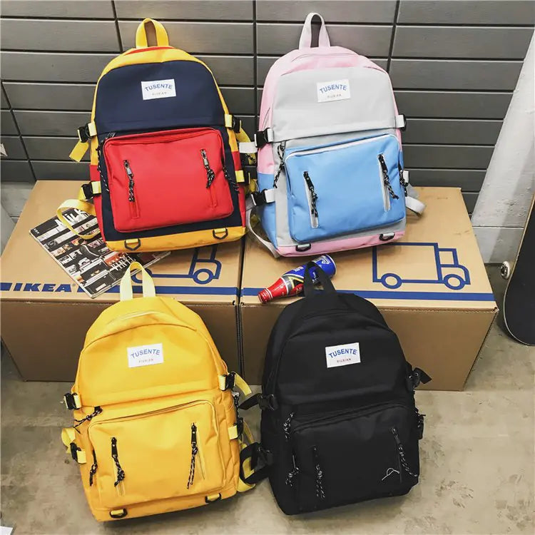 Trendy Korean Style Backpack for Students and Couples
