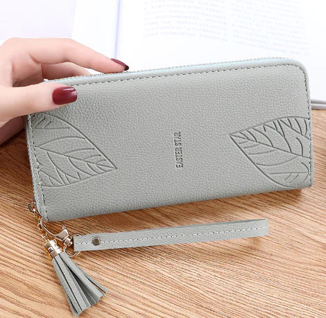 Ladies Long Multifunctional Leather Wallet