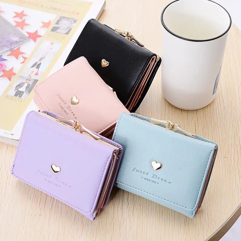 Multi-Function Wallet with Buckle Change Bit Card Holder