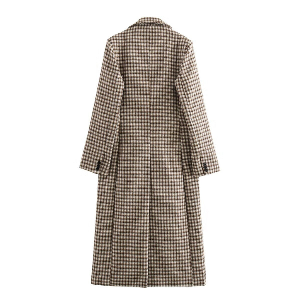 Retro Plaid Wool Look Coat – 25 Edition