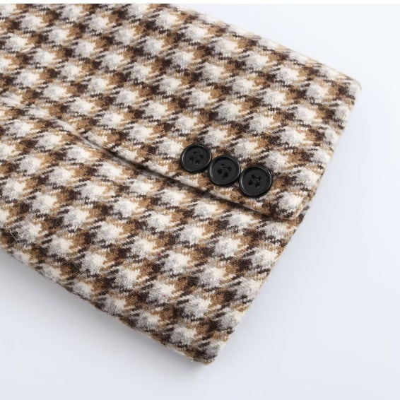 Retro Plaid Wool Look Coat – 25 Edition