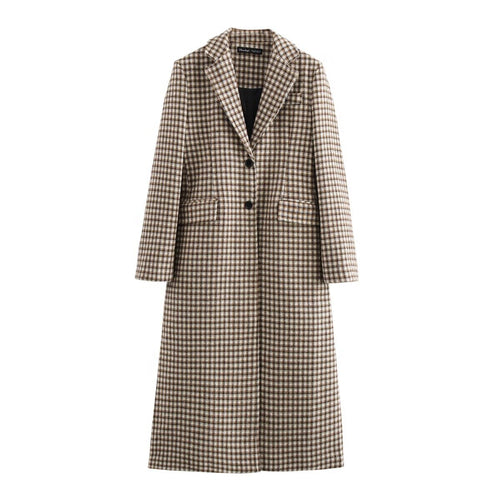 Retro Plaid Wool Look Coat – 25 Edition