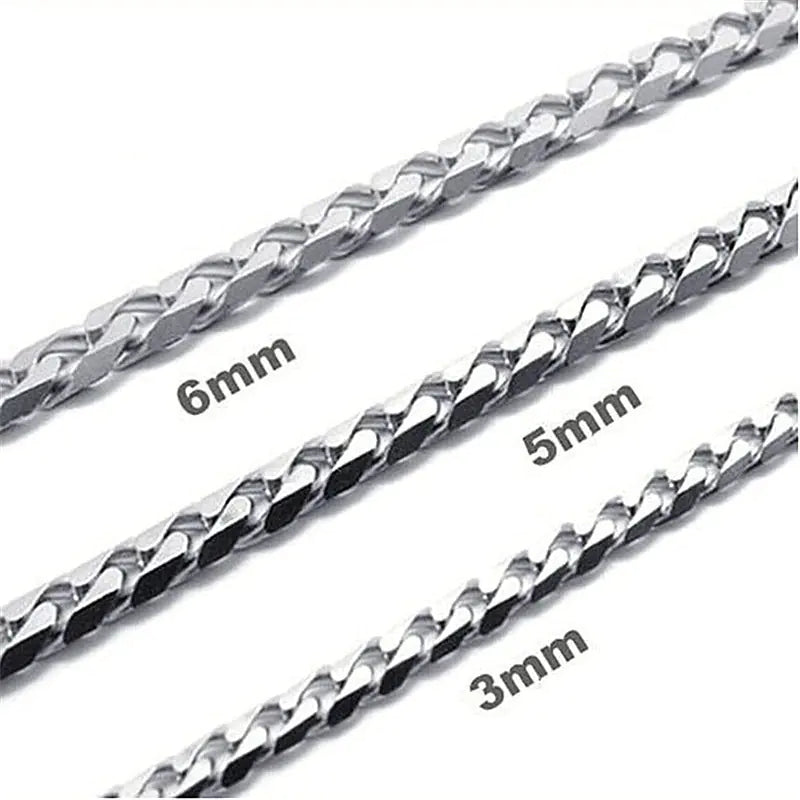 Cuban Link Necklace for Men - Black Gold Stainless Steel