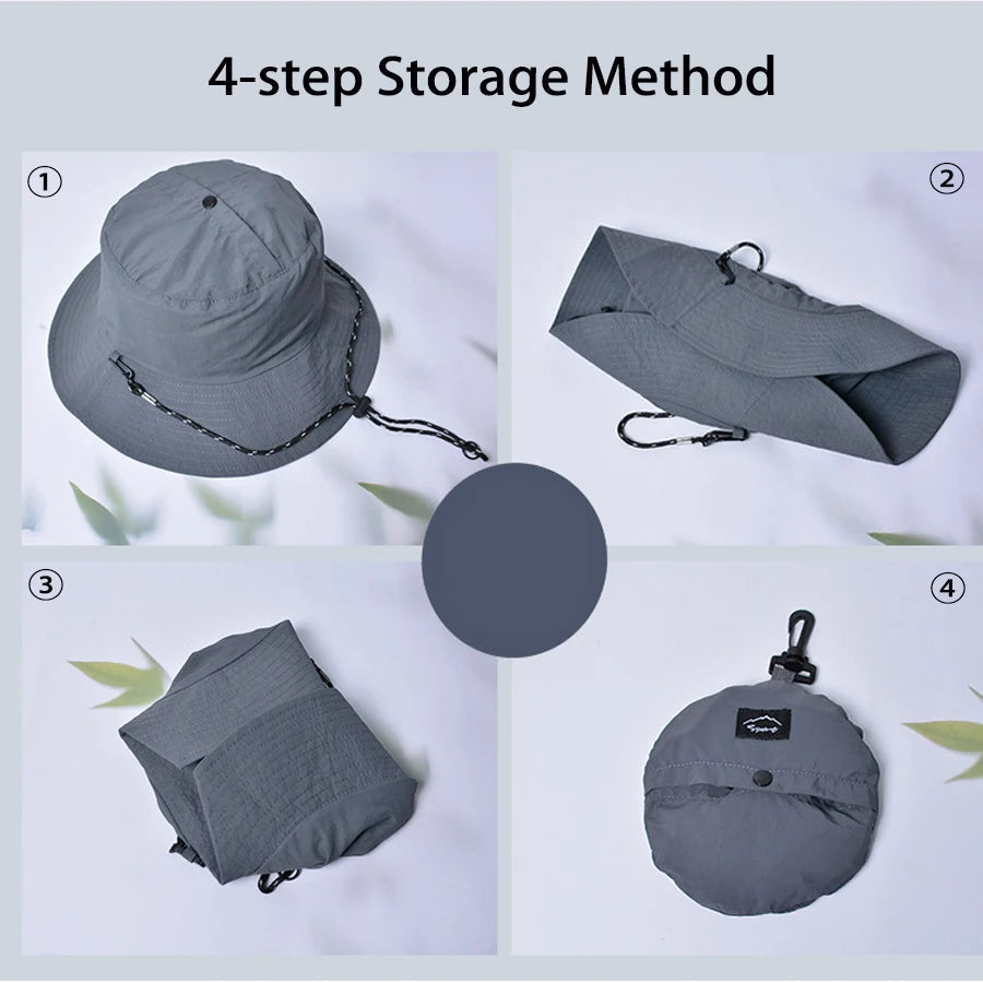 Sun Hat Quick Dry Waterproof Women Lightweight Fishing Hat with