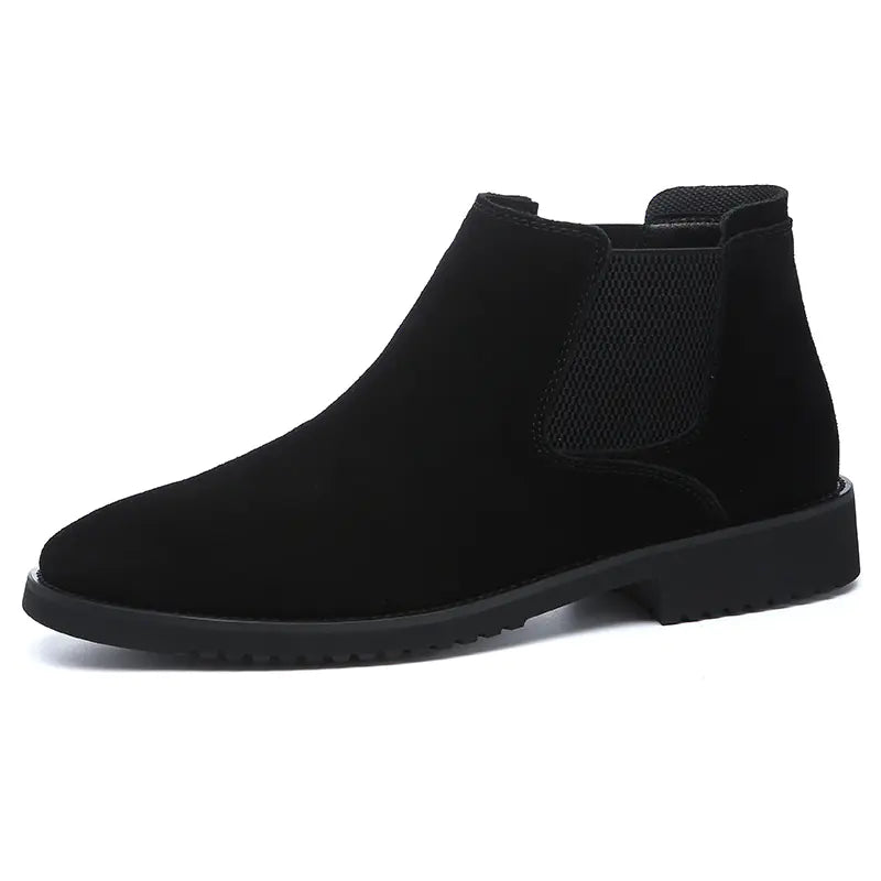 Bottines Chelsea montantes en cuir pour homme