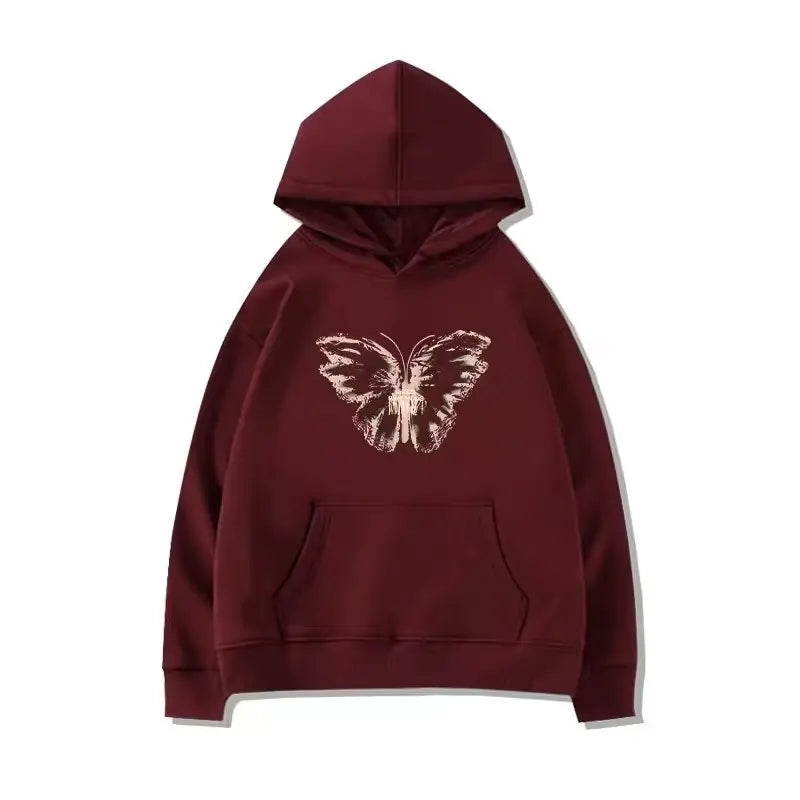 Women's Purple Hooded Cotton Sweater - Slim Fit Fashion