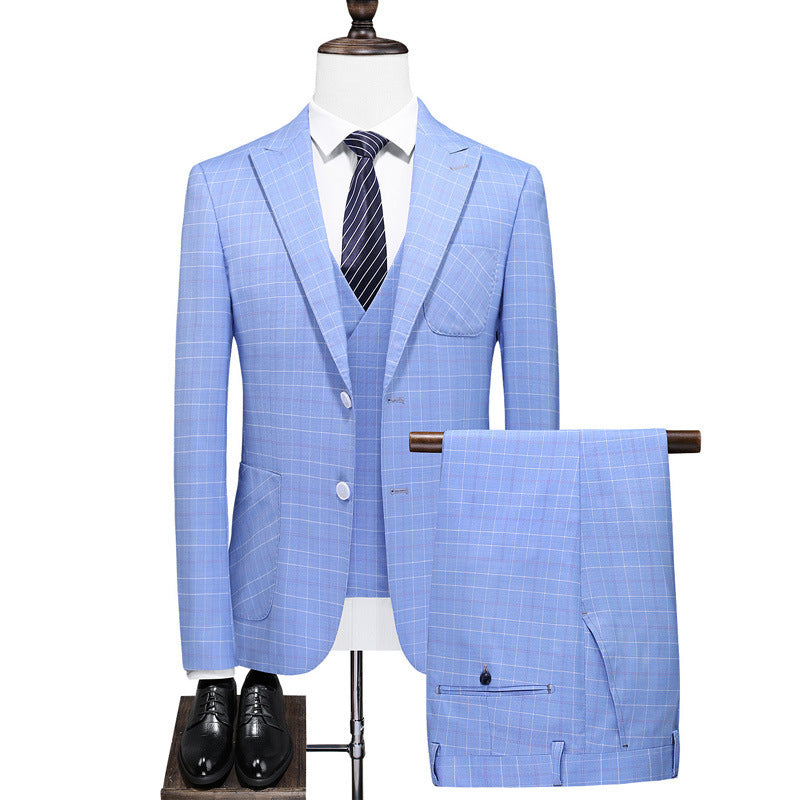 RoyalElite™ Men's Three-Piece Suit – Business & Event Perfection