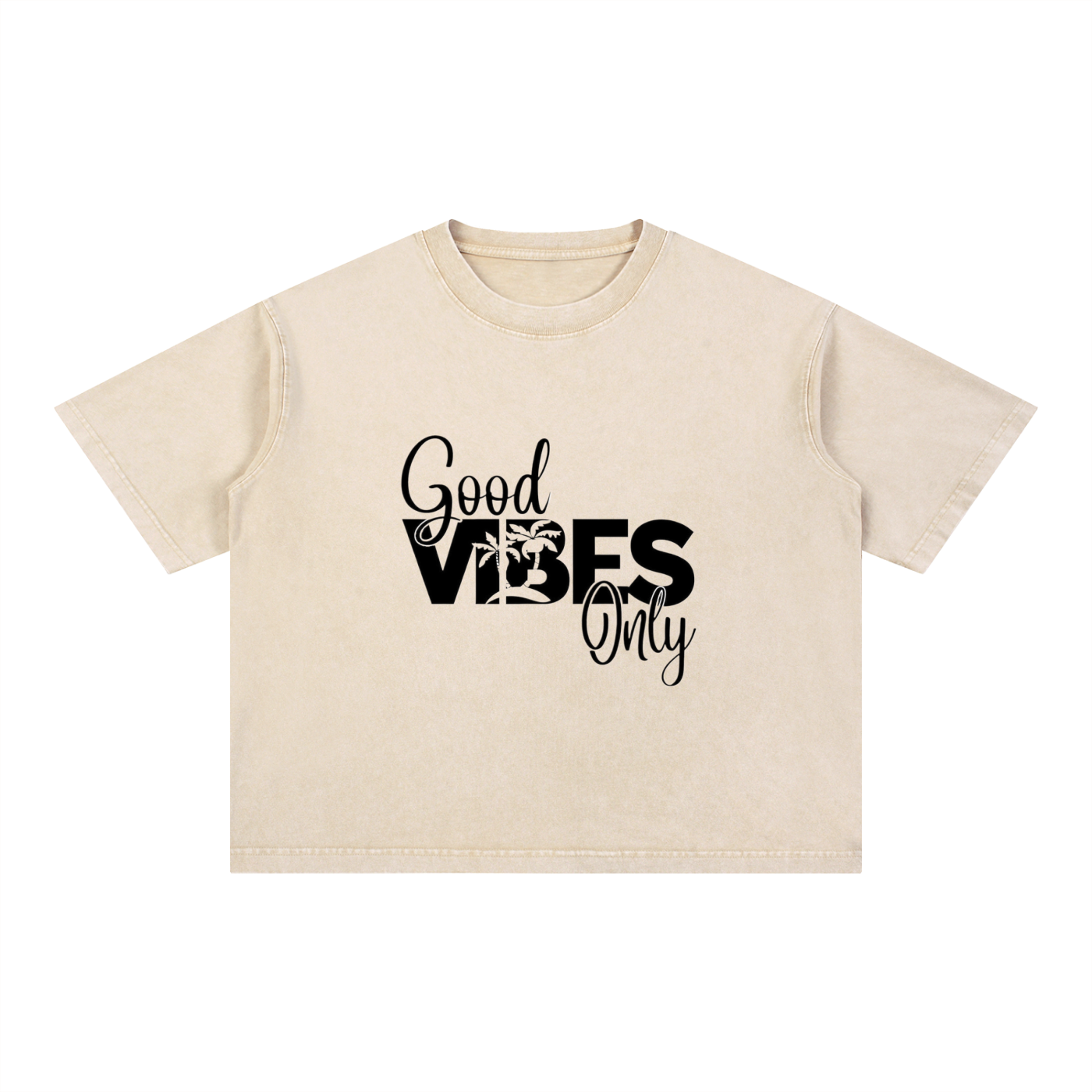 Mineral Wash Boxy Cotton T-Shirt