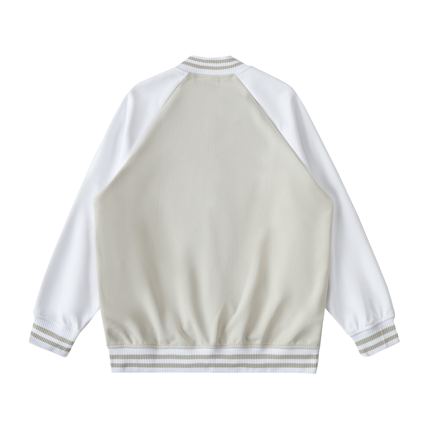 Two Tone Raglan Sleeve Varsity Jacket